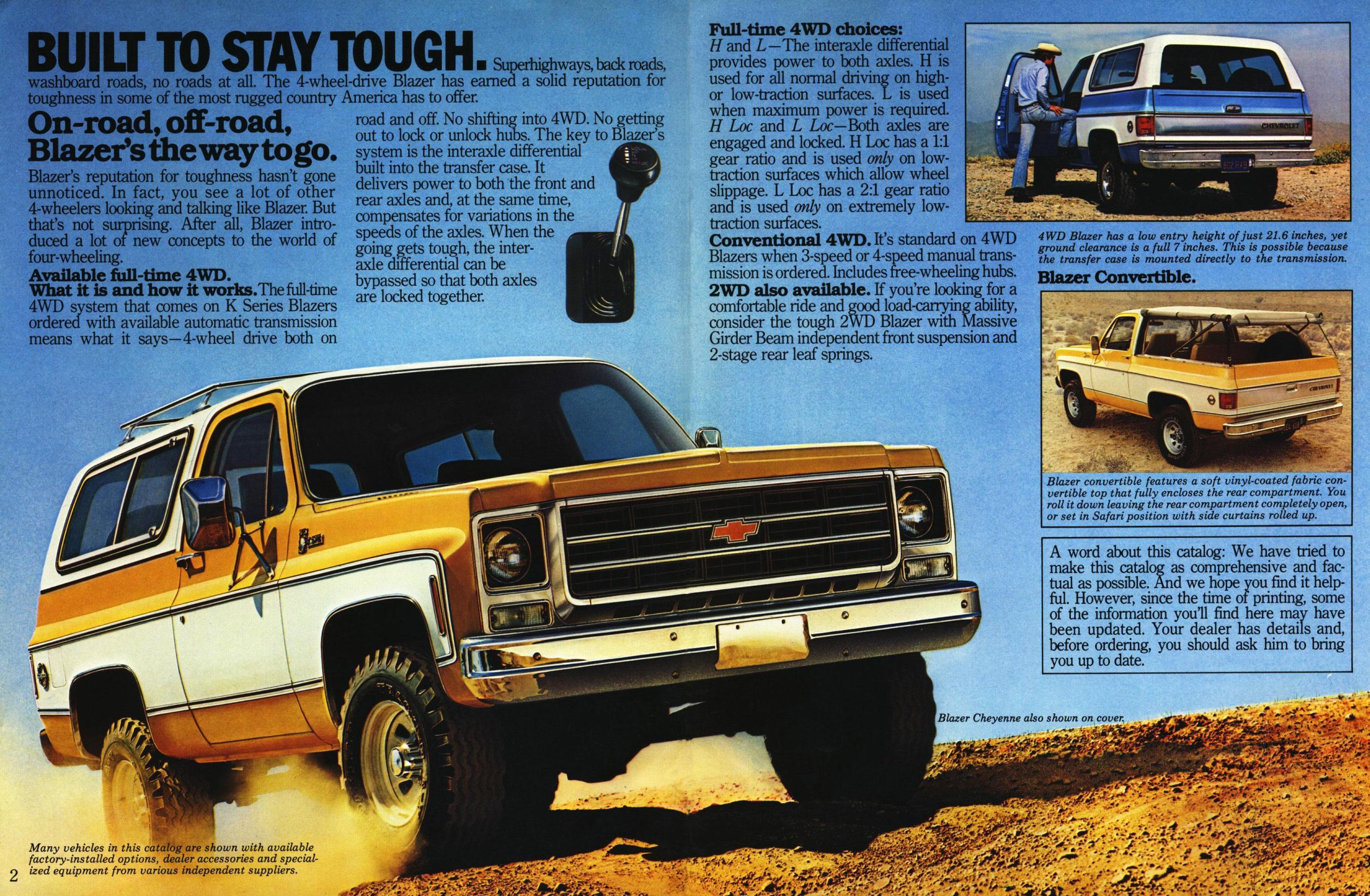 1979 Chevrolet Blazer Brochure Page 1